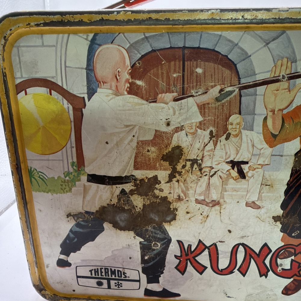 Kung Fu 1974 Vintage Metal Lunch Box No Thermos. David Carradine. - Picture 3 of 8